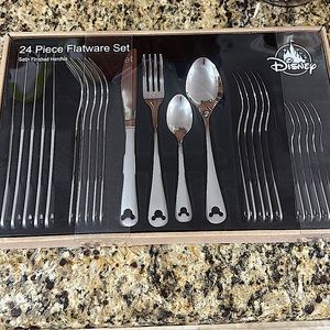 Mickey head shape Disney utensils